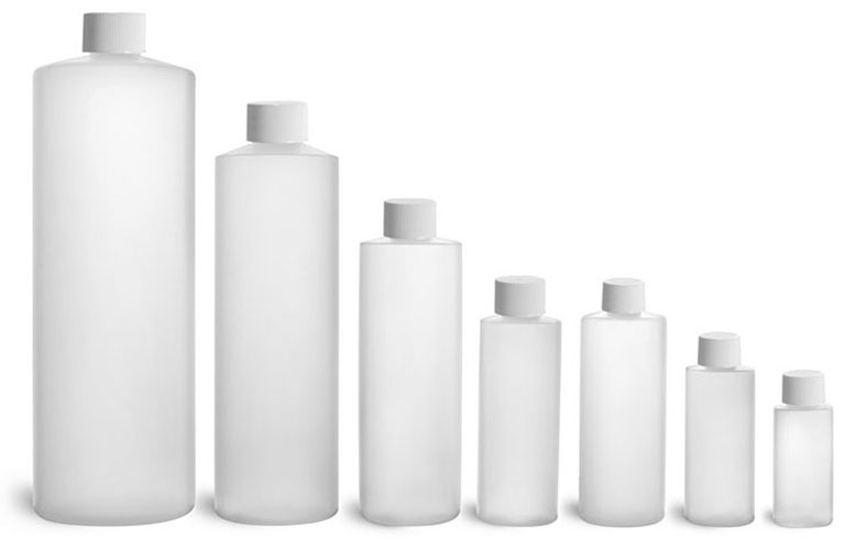 Natural HDPE Cylinder Rounds w/ Caps