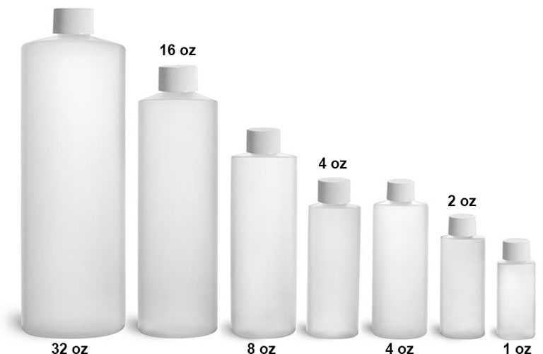 SKS Science Products - Plastic Laboratory Bottles, Natural HDPE ...