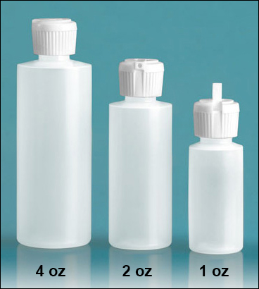 1 Oz Plastic Bottles Set of 5 Bottles With Caps Clear Plastic Squeeze  Bottles, Travel Bottle With Flip Top Cap 