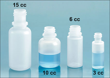 Laboratory Plastic Bottles, Natural LDPE Dropper Bottles (Bulk), Caps NOT Included    