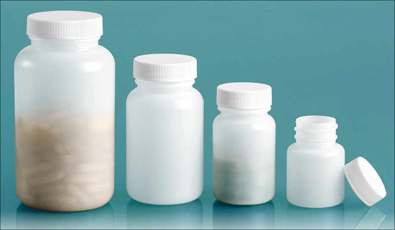 Natural Pharmaceutical Rounds w/ Screwcaps