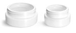 Plastic Laboratory Jars, White HDPE Wide Mouth Low Profile Jars, (Bulk) Caps Not Included 