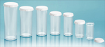 Plastic Lab Vials, Clear Styrene Lab Vials with Snap Caps
