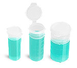 Plastic Lab Vials, Natural Cylinder Graduated Snap Top Lab Vials