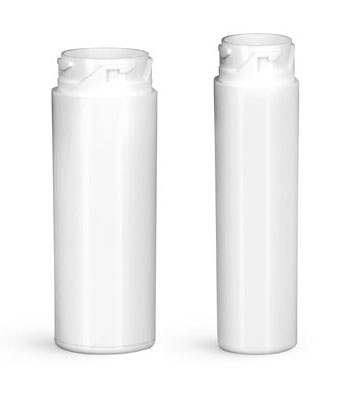 Plastic Lab Vials, White Purse Pak Vials (Bulk), Caps NOT Included