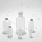 Wash Bottles, LDPE Narrow Mouth Plastic Wash Bottles w/ Fine Bore Tube