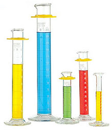 glass graduated cylinders