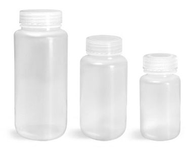 SKS Science Products - Laboratory Glass Jars, Clear Straight Sided Glass  Jars With White Polypropylene Ribbed Lined Caps