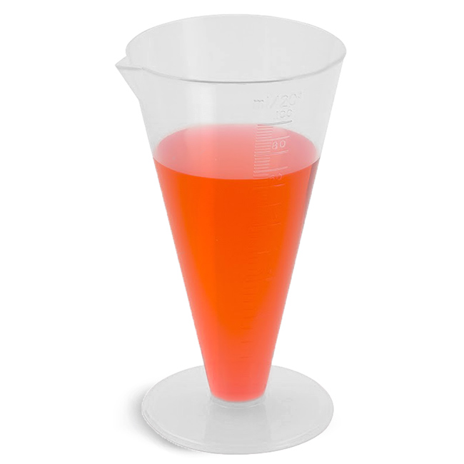Polypropylene Plastic Conical Graduated Cylinders