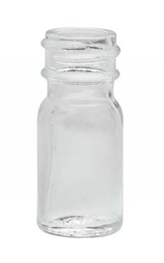 Glass Laboratory Bottles, Clear Glass Diagnostic Bottles (Caps Not Included)