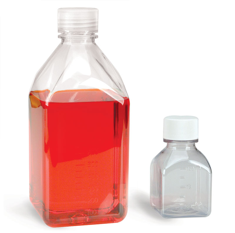 SKS Science Products - Glass Laboratory Bottles, Clear Glass Media