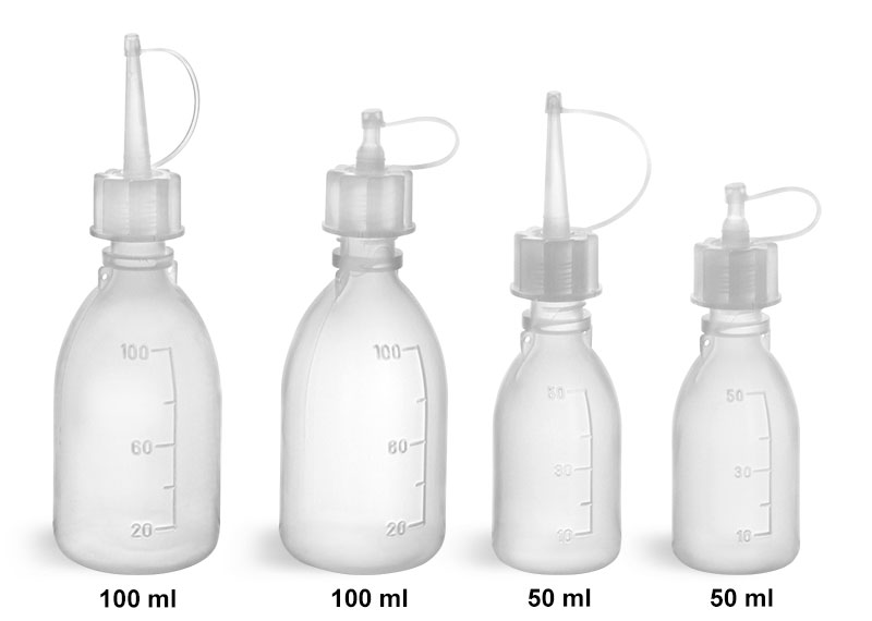 Plastic Laboratory Bottles, LDPE Spout Dropping Bottles  