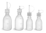 Plastic Laboratory Bottles, LDPE Spout Dropping Bottles 