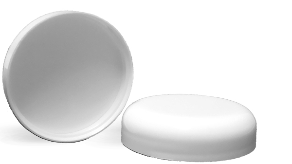 White Plastic Dome F217 Lined Caps