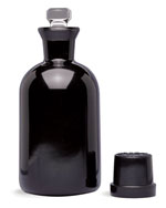 300 ml Black PVC Coated Glass BOD Bottles w/ Glass Robotic Stoppers