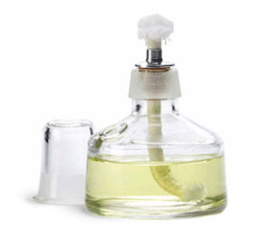 Glass Laboratory Bottles, 100 ml Clear Glass Alcohol Burners w/ Wick & Stopper