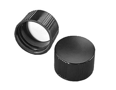 Plastic Caps, Black Phenolic Rubber Lined Screw Caps