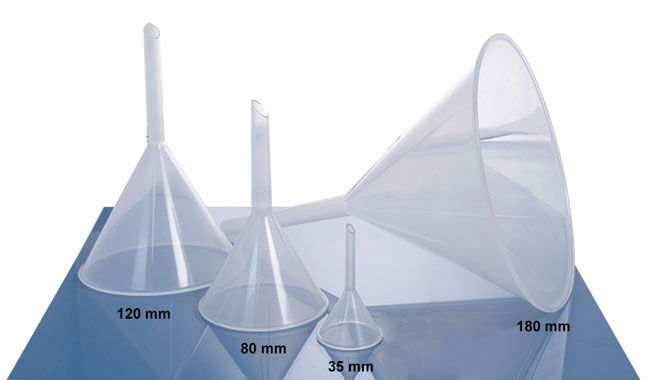 thumbnail image 2 of Globe Scientific 8302 Polystyrene Funnels - 65mm Top ID Case Of 100 2 of 12