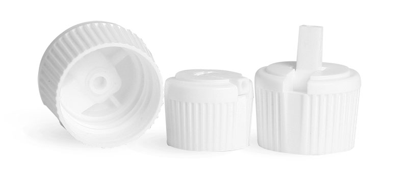 White Plastic Spout Caps