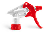 Dispensing Caps, White and Red Trigger Sprayers