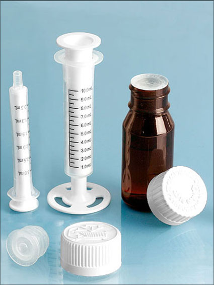 SealSafe Self-Healing Orifice Reducers w/ Amber PET Bottles & Accessories