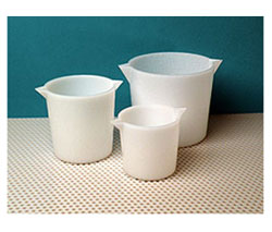 Heavy Wall Tapered HDPE Plastic Beakers