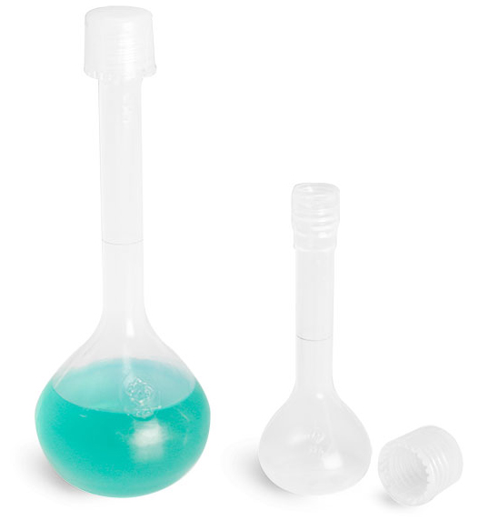 SKS Science Products - Plastic Flasks, Polypropylene Erlenmeyer Flasks w/  Graduations