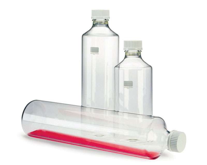 Glass Laboratory Bottles, Clear Glass Roller Bottles w/ Screw Caps