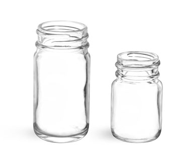 Clear Glass Mason Jars (Bulk), Caps NOT Included