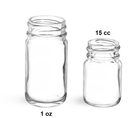 Clear Glass Wide Mouth Jars (Bulk)