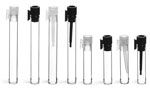 Clear Glass Sampler Vials w/ PE Stoppers
