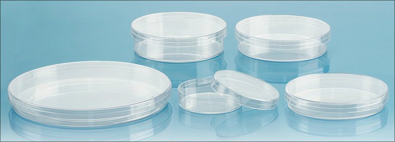 60 mm, 100 mm & 150 mm Sterile Polystyrene Petri Dishes