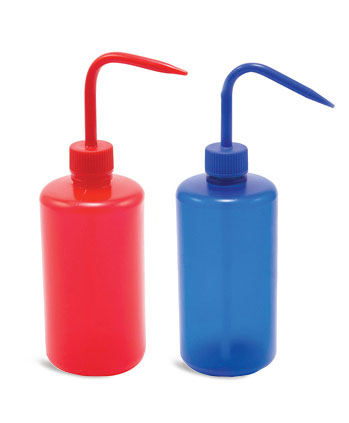 plastic wash bottles