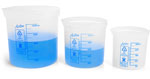 Polypropylene Plastic Beakers, Set of 3
