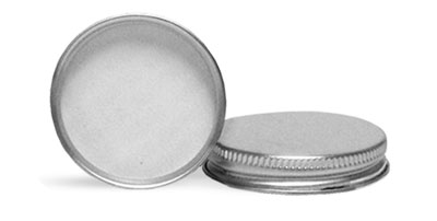 Silver Caps, Aluminum with PE Liner