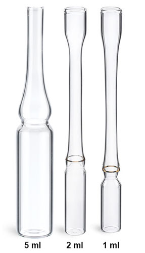 Glass Lab Vials, Clear Glass Ampule Lab Vials 