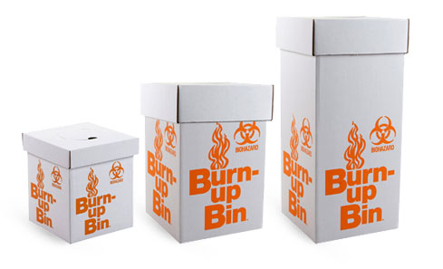 Biohazard Burn Up Bins