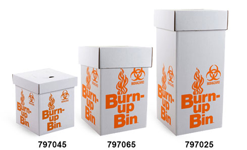 Biohazard Burn Up Bins