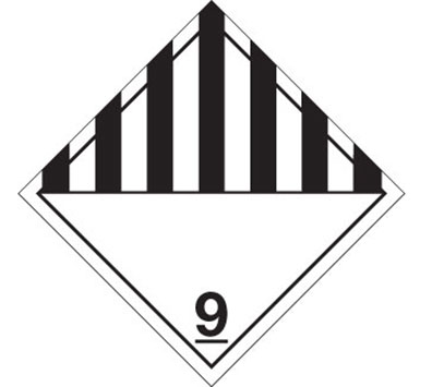 Miscellaneous Hazardous Material Labels, Class 9