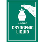 Cryogenic Liquid  Hazardous Labels
