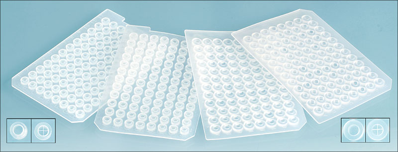Silicone Sealing Mats for 96 Round Well Microtitration Plates w/ PTFE Coating