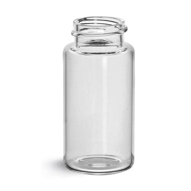 Glass Lab Vials, Clear Glass Scintillation Vials w/ No Caps Included