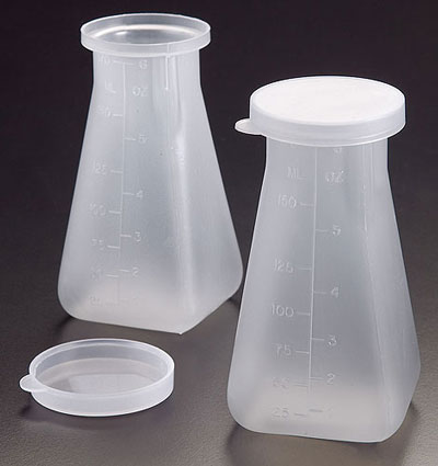 Sample Containers, 170 ml Natural PP Specimen Bottles and Snap Caps