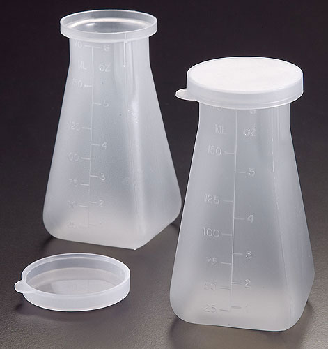 Sample Containers, 170 ml Natural PP Specimen Bottles and Snap Caps