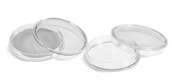Clear Polystyrene Plastic Petri Dishes w/ Absorbent Pads