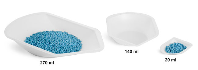 Weighing Dishes, Polystyrene Antistatic Pour Boats