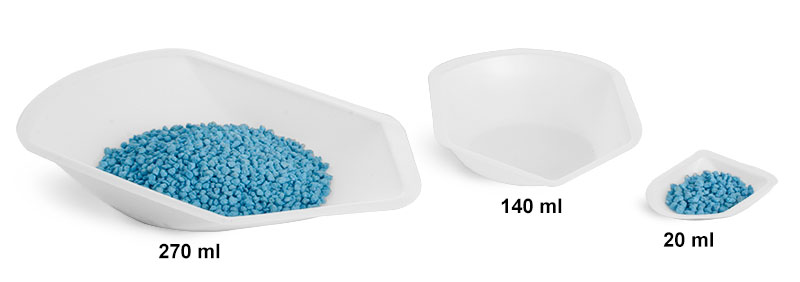 Weighing Dishes, Polystyrene Antistatic Pour Boats