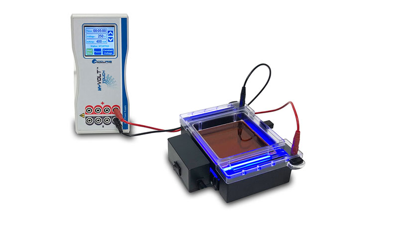 Lab Equipment, MyGel InstaView™ Complete Electrophoresis System With Blue LED Illuminator   