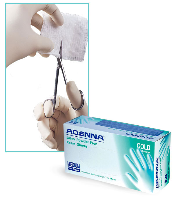 Latex Gloves, Gold Latex Gloves, Powder Free