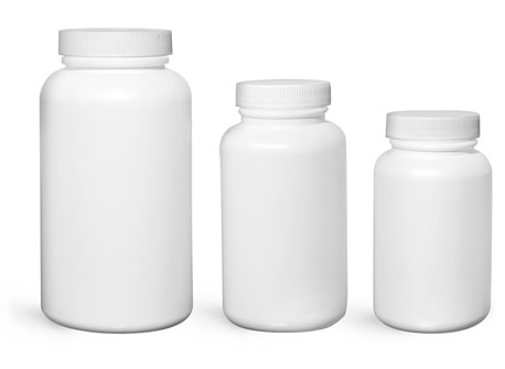 SKS Science Products - Lab Bottles, Leak Proof, Natural HDPE Wide Mouth  Water Bottles w/ Plastic Caps